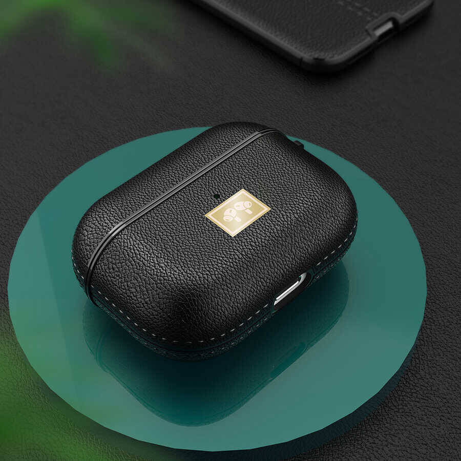 Wlons Airpods Pro 2 Deri Görünümlü Askı Aparatlı Kılıf Wlons Airpods Pro 2 Deri Görünümlü Askı Aparatlı Kılıf